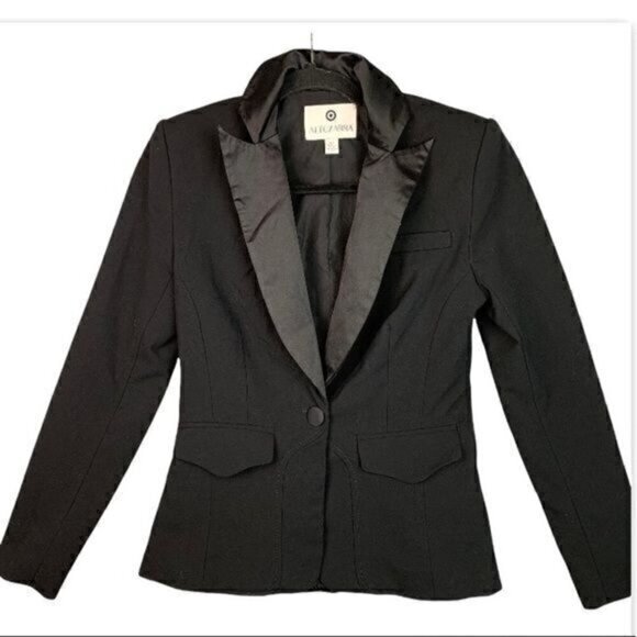 Altuzarra Target Padded Shoulder One button Collard Blazer Jacket size small - Picture 1 of 12